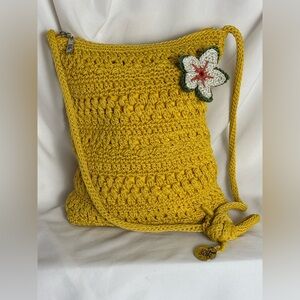 The Sak Yellow Crochet purse